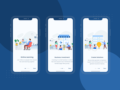 Onboarding Screen with Tinuku Illustration app dashboard finance illustration landing page onboarding ui ux website