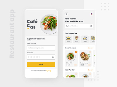 Restaurant app android app app design best restaurant best restaurant delivery design ecommerce food food app ios app mobile online shop restaurant restaurant app restaurant design ui ux