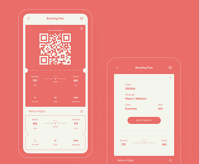 Boarding Pass app dailyui design layout ui visual design