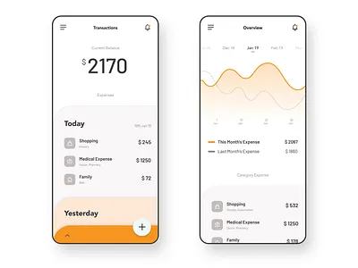 Daily Expenses App Concept appui appuidesign dailyui dailyux ui uidesign uiux uiuxdesign ux uxdesign
