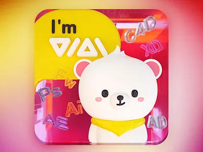 My UserPicture Design bear branding cartoon design icon illustration userpicture userpicture