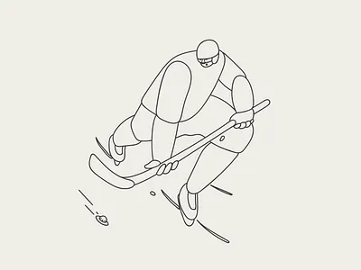 UFO characterdesign characters clean creative design drawing flat hockey illustration line art minimal minimal outline characters outline sport vector