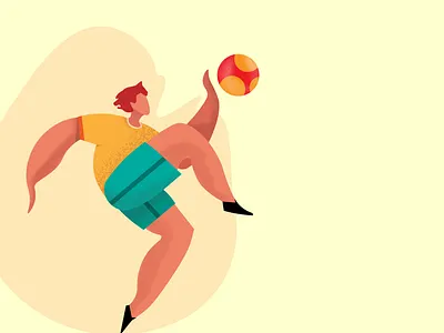 player art design flat flat art football club illustration minimal player vector