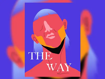 The way design flat illustration poster poster design vector