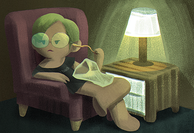 Friday Night illustration photoshop