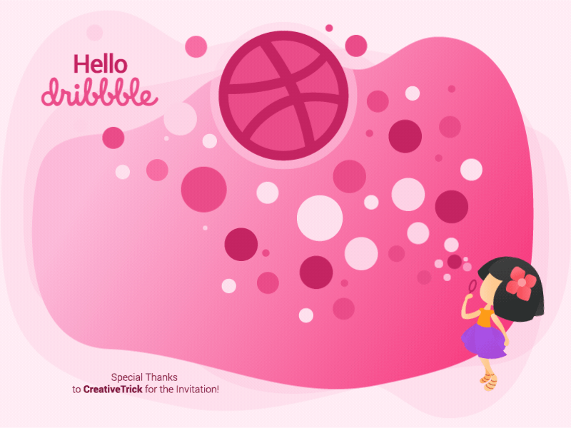 Hello Dribbblers! branding design thinking graphics illustration interaction design motiongraphics ui ux vector illustration visual design