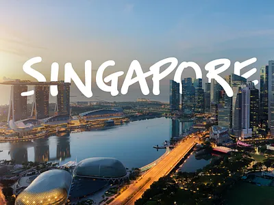Singapore typography cityscape design minimalist simple design singapore travel typeface typo typogaphy typographic typography art