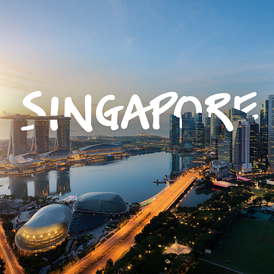 Singapore typography cityscape design minimalist simple design singapore travel typeface typo typogaphy typographic typography art