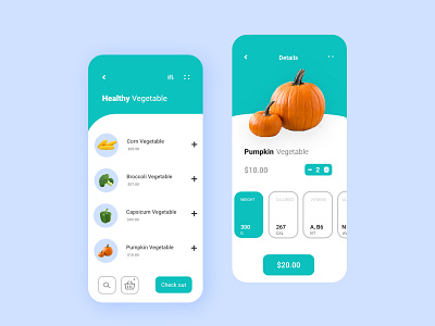 Health vegetable app health app manish manish soni photoshop design shy blue shy blue theam ui ui design ux vegetable vegetable app