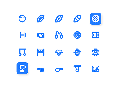 Sport Icons icon icon design icon pack icon set icon sets iconography sport ui web