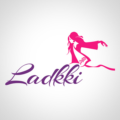 Ladkki - Online Shopping branding illustration typography vector