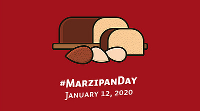 Marzipan Day Illustration calendar food holiday icon illustration marzipan observance vector