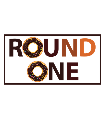 Round one branding design icon illustration vector