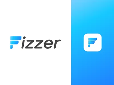 005 - App Icon app blue branding branding design clean daily ui challenge design fizz flat gradient icon icon app logo typography ui
