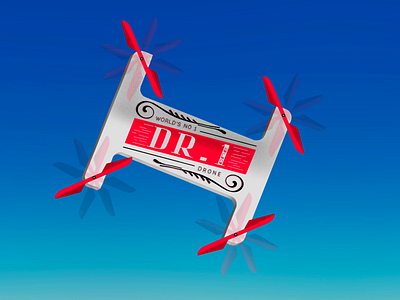 Dr.1 World’s No1 Drone 1 blue dr drone grey one propeller red