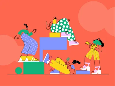 The revelry of my friends ai color colors cool illustrations