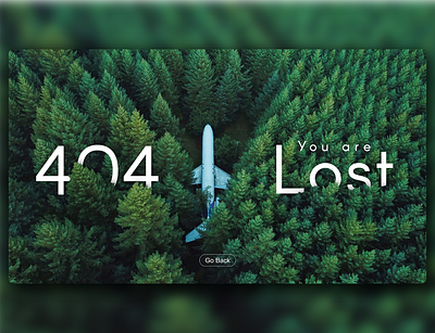 Error 404 Page adobe adobexd awesome design clean colors design error404 lost new plane popular shot tree ui web webdesign website