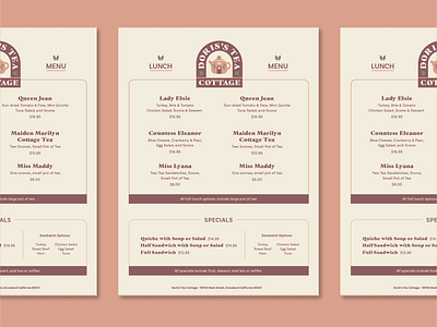 Tea Cottage Menu 100 day project 100days branding cafe identity design layout menu restaurant menu tea typography