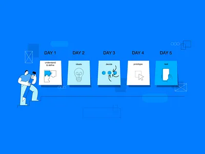 Design Sprint app art clean design design sprint flat minimal ui ux vector