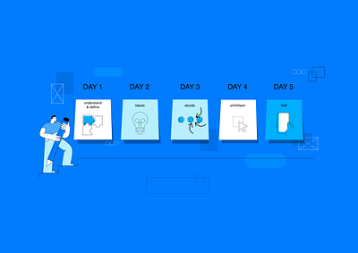 Design Sprint app art clean design design sprint flat minimal ui ux vector