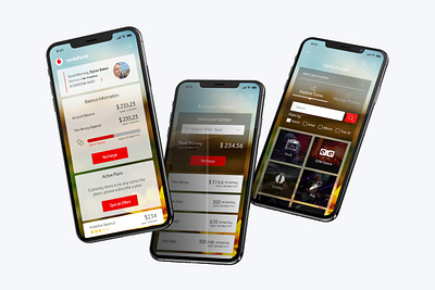 Vodafone Selfcare android app design design fiji international ios mobile app mobile user interface sri lanka ui user experience user interface ux vodafone