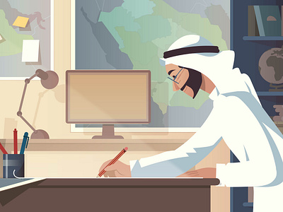 Air Navigation Plan air art character design control illustration map motiongraphic navigation plan saudi traffic vector work