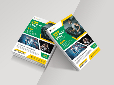 Fitness Flyer advertisement branding fitness fitness flyer flyer gym gym flyer health flyer promotion template yoga yoga flyer zumba zumba flyer