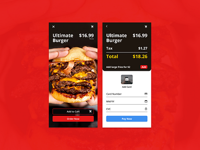 Daily UI Design Challenge Day 2 - Credit Card Checkout credit card dailyui dailyui 002 dailyuichallenge figma hamburger mobile ui ui ux ui design