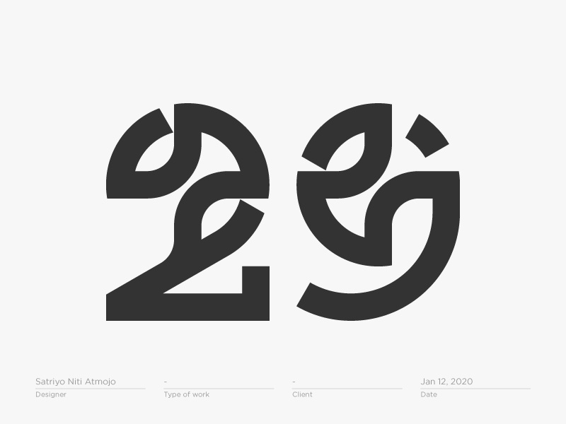 Twenty-nine / 29 by Satriyo Atmojo on Dribbble