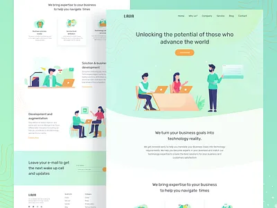 Consultancy agency landing page exploration agency consultancy exploration illustration landing page layout minimal typography ui user experience user interface ux vector website webui