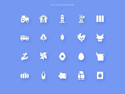 Farm Icon Set farm flat icon icon design icon designs icon set iconography icons icons set vector