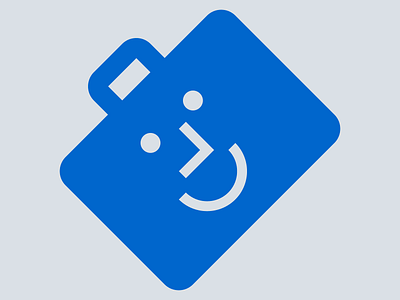 Starting with a Smile art artwork blue design geometric geometry graphic art graphic design happy icon icon design illustration illustrator pictogram shapes smile work work life