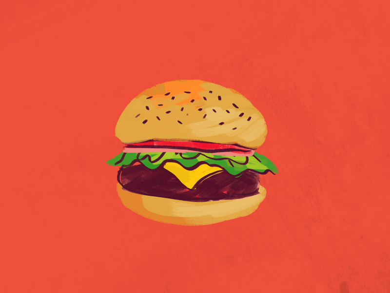 hamburguer 2danimation branding celanimation design illustration motion graphics motiondesign