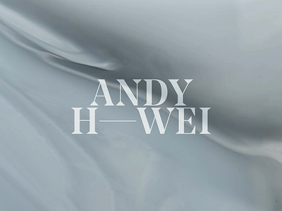 Andy H Wei Identity artist brand brand identity branding branding design business cards identity letter letters logo logotype painter painting portfolio type typography