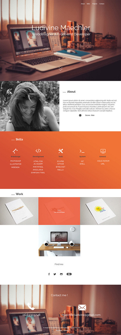 Portfolio design ui design webdesign