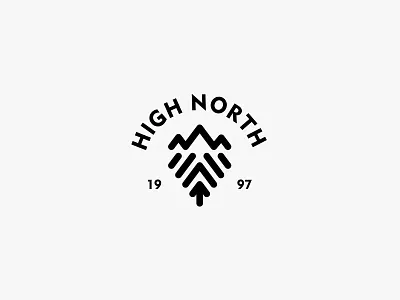 High North adventure icon logo mountain nature outdoor simple