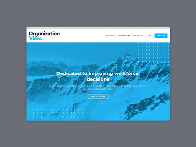 Organisation View website abstract design geometric hr pattern squarespace type typography ui web website