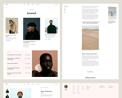 Process Masterclass ecommerce editorial minimal typography web