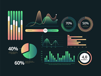 Dashboard element collection template app branding dashboard design free vector freepik icon illustration infographic ui vector