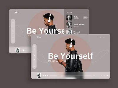 Music Broadcast Landing page UI/UX Inspiration interface landingpage music music landing music player musician payer ui player ui ux design uidesign uiux website