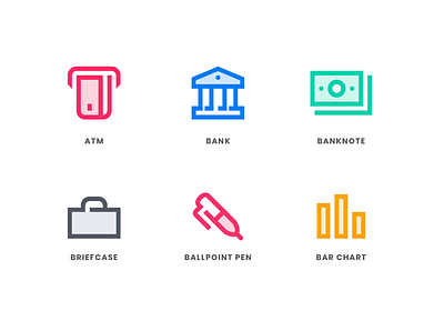 Business Icon Set icon illustration logo ui vector