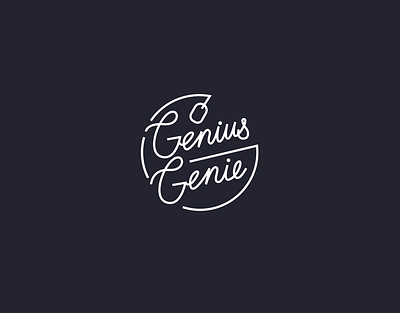 Genius/Genie tshirt concept calligraphy design fintech genie genius handlettering swag tshirt tshirtdesign typography