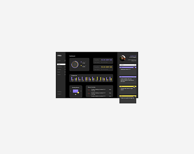 Project Dashboard website design