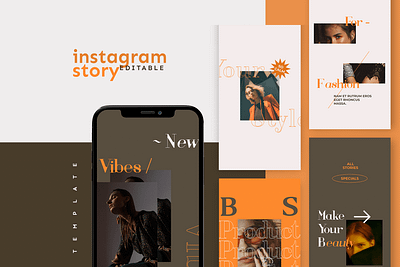 Instagram Story Template advertising branding design designs girl hypebeast illustration instagram instagram post instagram stories instagram template social media design socialmedia socialmediapack socialmediatemplate stories story template vibes youth