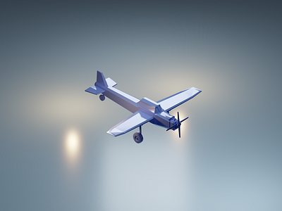 Old Fighter Alt 3d 3d art airplane blender blender3d diorama fighter flight fly illustration isometric isometric design isometric illustration low poly old plane retro