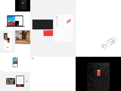 Spot design desktop flat minimal mobile promo ui ux web website