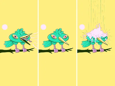 Splat character comic drawing illustration new zealand sketchbook