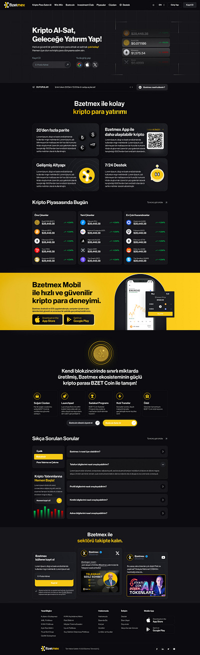 Bzetmex Cryptocurrency Exchange UI Design bitcoin blockchain crypto cryptocurrency dark exchange ui design web design