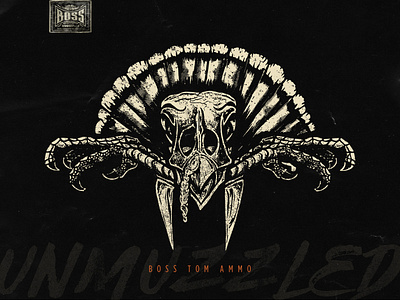 BOSS TOM arkansas branding design hand lettered hunting illustration logo outdoors texture turkey typography vintage