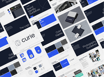 curie Visual Identity Design branding logo